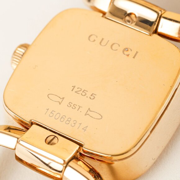 Gucci 125.5 G Gold-Tone Bracelet Watch - Picture 6 of 7